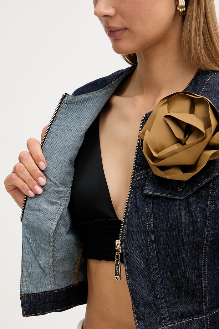 Blugirl Blumarine džínsová bunda dámska RA6066.D4992