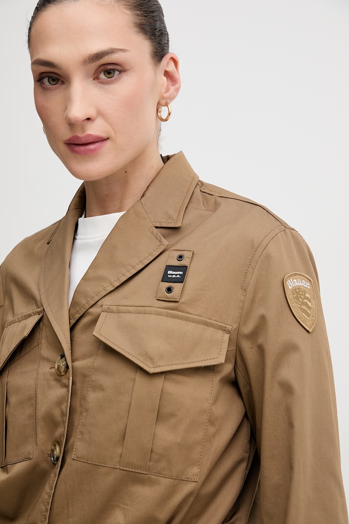 Blauer kurtka bawełniana CLEMENT brązowy BLDC04268
