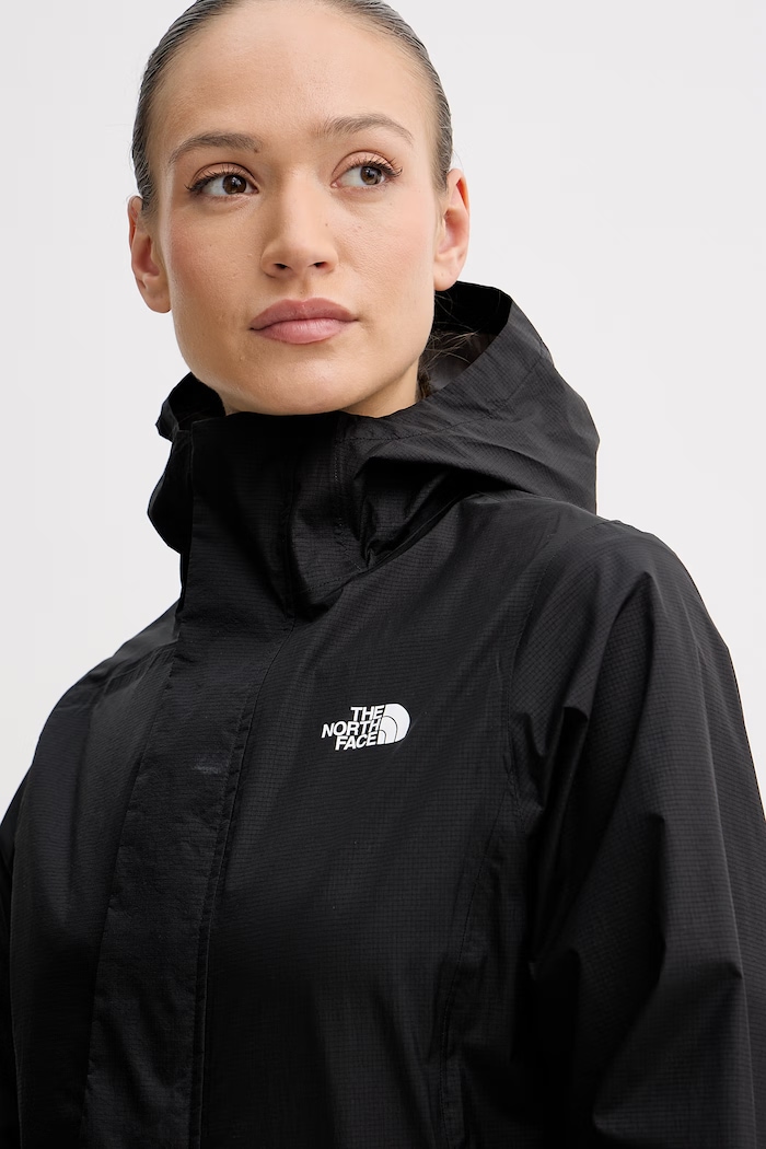 The North Face dlouhá dámská bunda PACKABLE SHELL černá NF0A8GCAJK31
