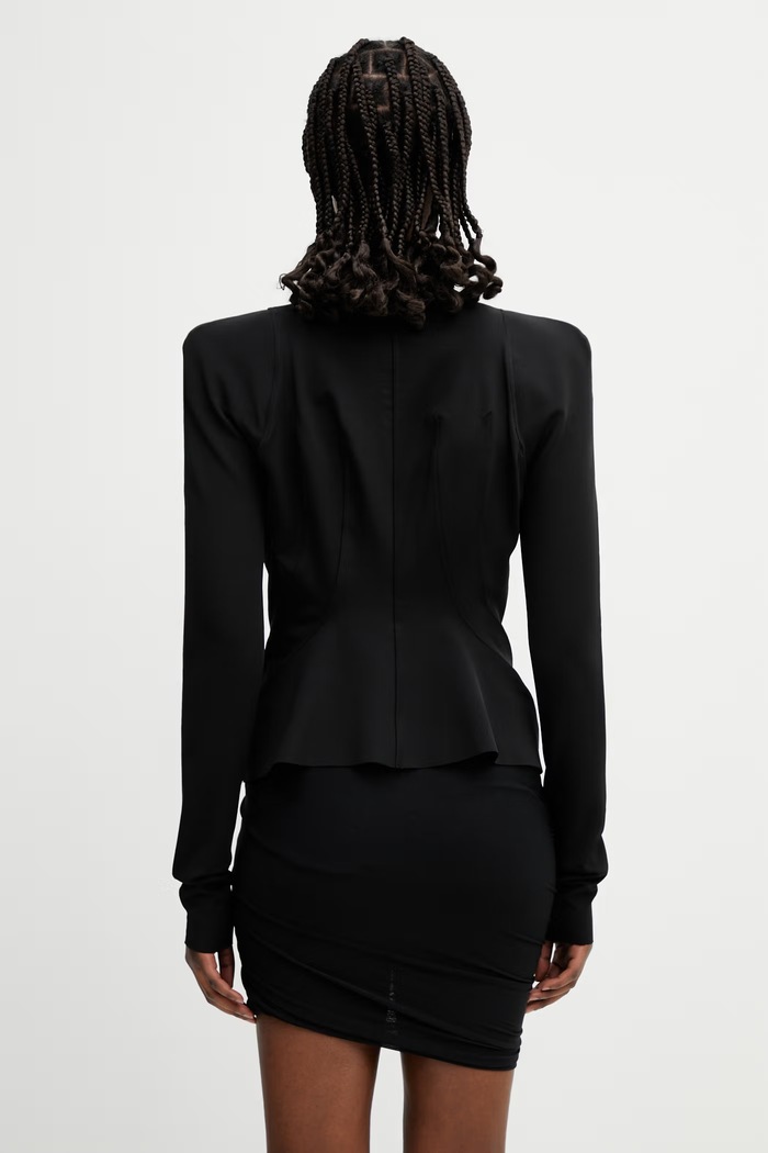 Oblečenie Rick Owens Lilies mikina na zips dámska Princess LI01F7703.JCVS čierna