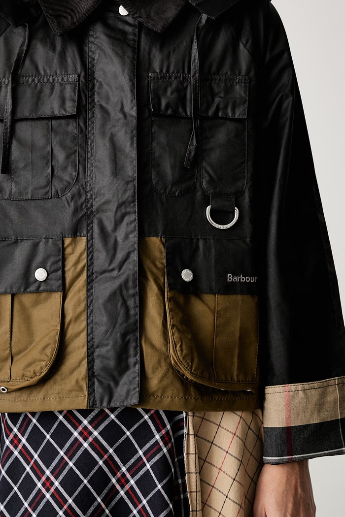Barbour LWX1530BK11 kurtka przejściowa damska bawełniana LWX1530BK11 szary