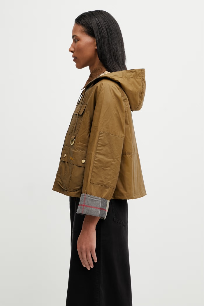 Barbour LWX1530SN11 přechodová bunda dámská bavlněná LWX1530SN11 zelená SS26