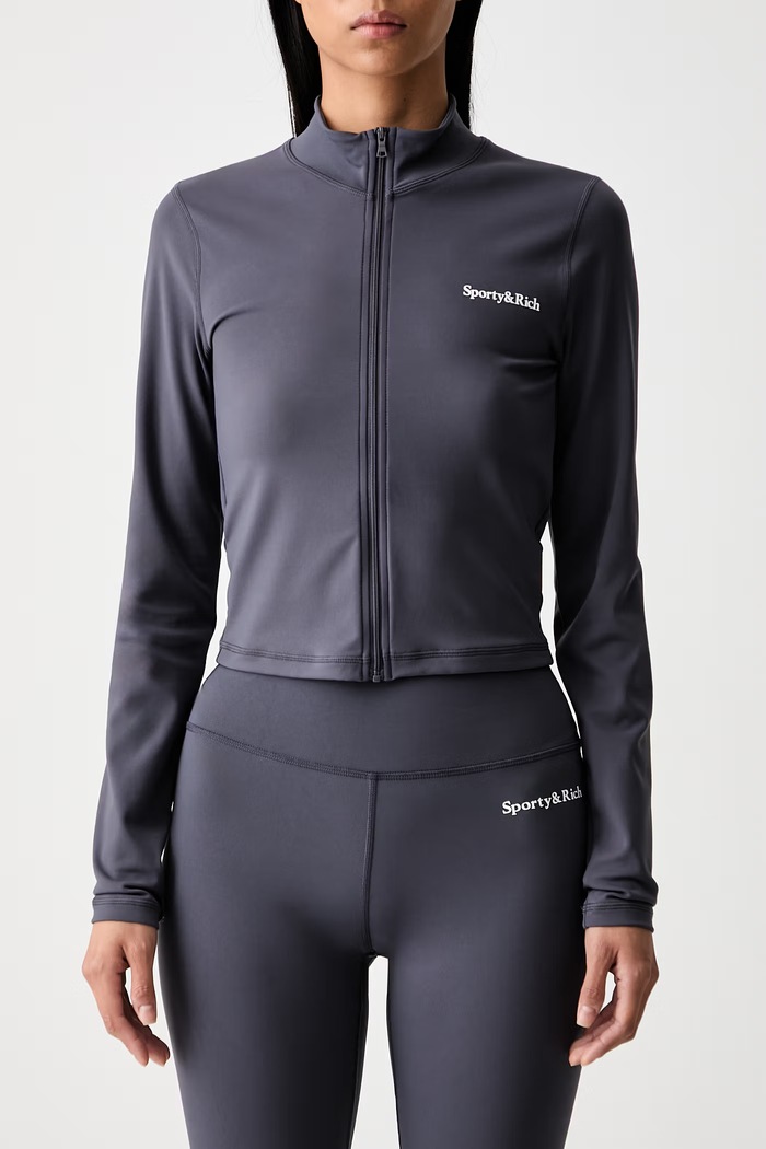 Sporty & Rich Serif bluza rozpinana damska TO018711300GY25 szary