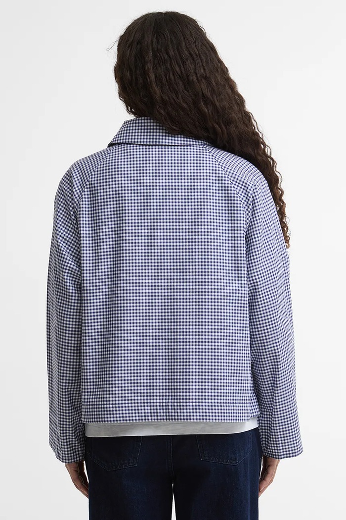 Ρούχα Barbour x Paul Smith Gingham Spey Γυναικείο μπουφάν βαμβακερό LCA0383NY71 σκούρο μπλε
