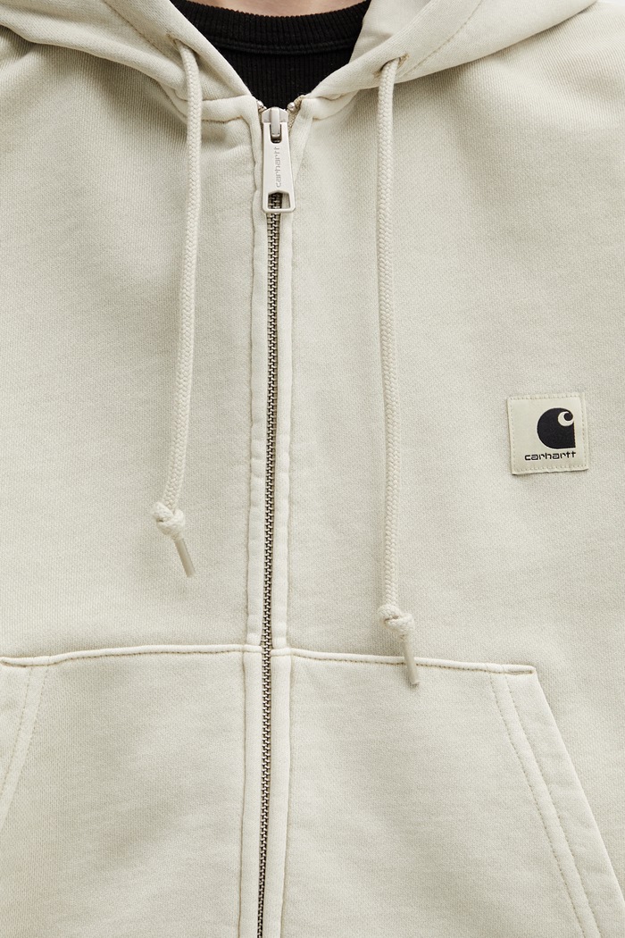 Carhartt WIP W' Hooded Nelson Jacket dámska bavlnená mikina béžová I033830.3IOGD