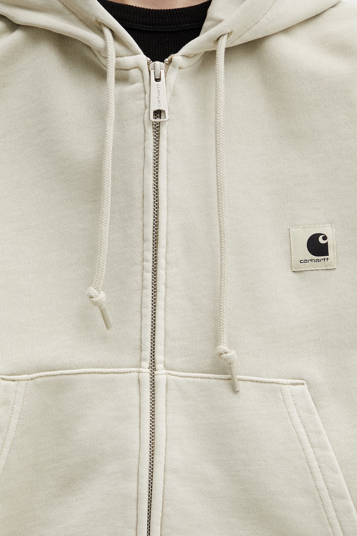 Carhartt WIP W' Hooded Nelson Jacket dámska bavlnená mikina béžová I033830.3IOGD