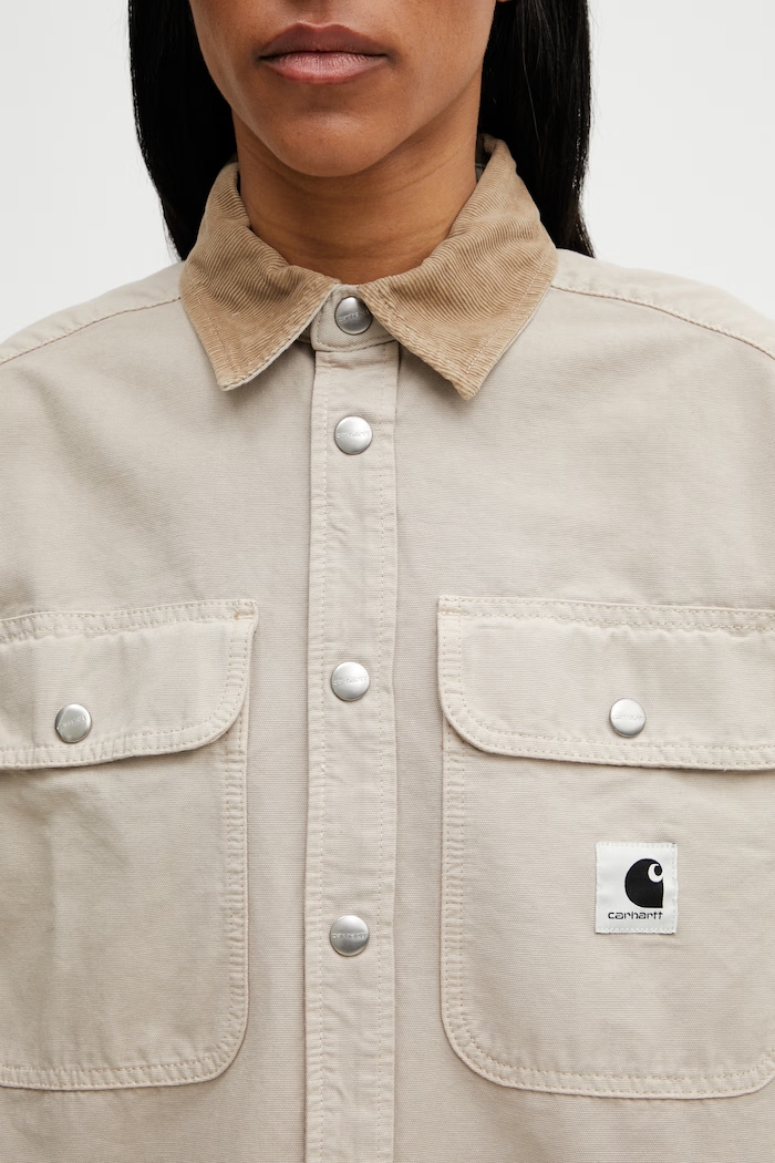 Carhartt WIP W' Prescott Shirt Jac prechodná bunda dámska bavlnená béžová I036513.3VYGD