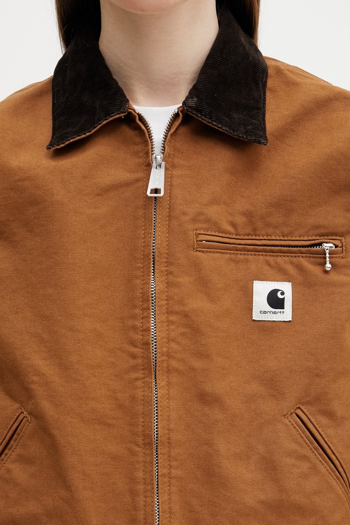 Carhartt WIP W' OG Detroit Jacket μπουφάν γυναικείο βαμβακερό καφέ I034844.00S02