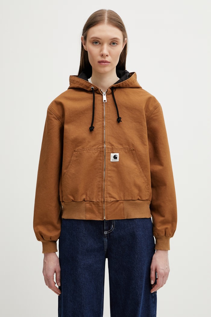 Carhartt WIP W' OG Active Jacket kurtka damska bawełniana brązowy I034321.HZ02