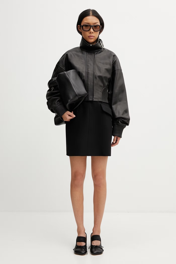 Sportmax Spxossido коротка куртка жіноча шкіряна 2612441011600
