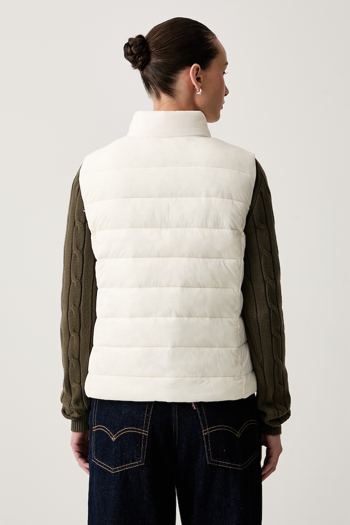 Odzież U.S. Polo Assn. bezrękawnik damski Lightweight Puffer Gilet WUP0367 beżowy