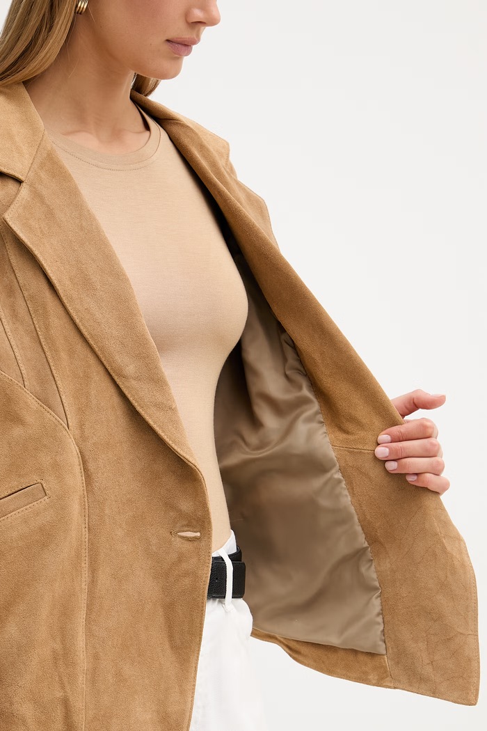 ViCOLO kimono bunda dámská kožená TAB0173