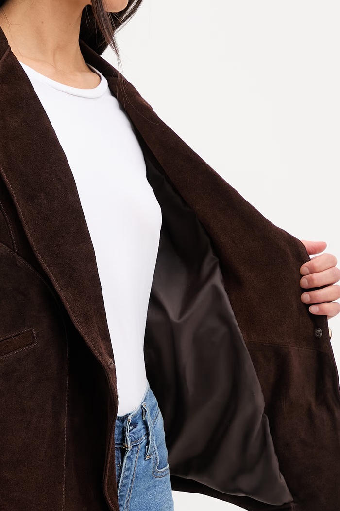 ViCOLO kimono bunda dámská kožená TAB0173