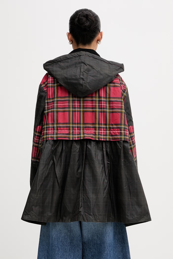 Odzież Barbour x Ganni kurtka przejściowa bawełniana LWX1524TN11 zielony