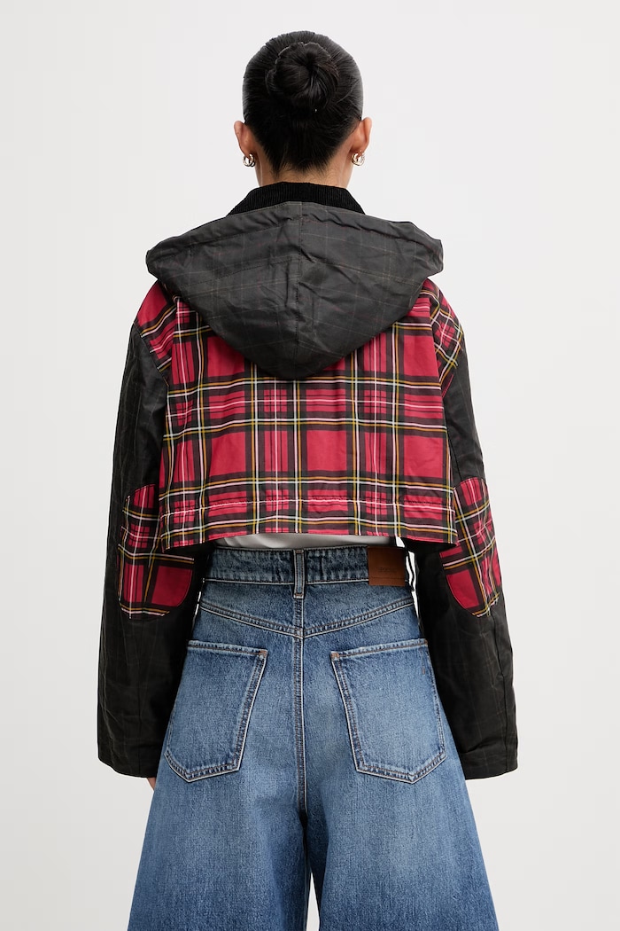 Barbour x Ganni kurtka przejściowa bawełniana LWX1524TN11 zielony