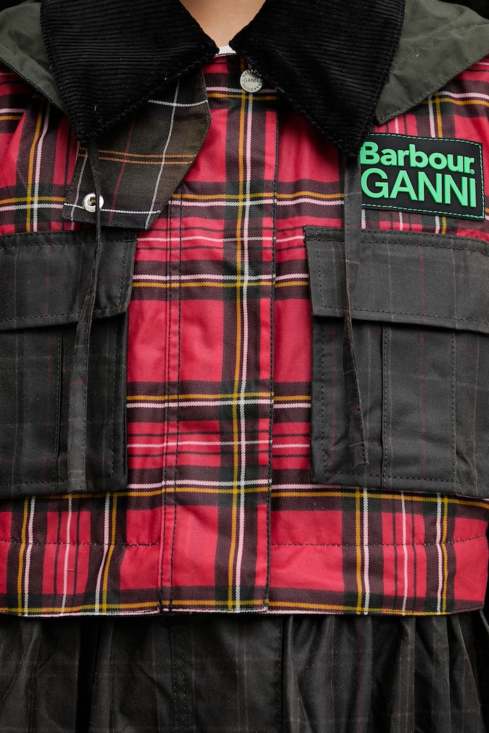 Barbour x Ganni kurtka przejściowa bawełniana LWX1524TN11