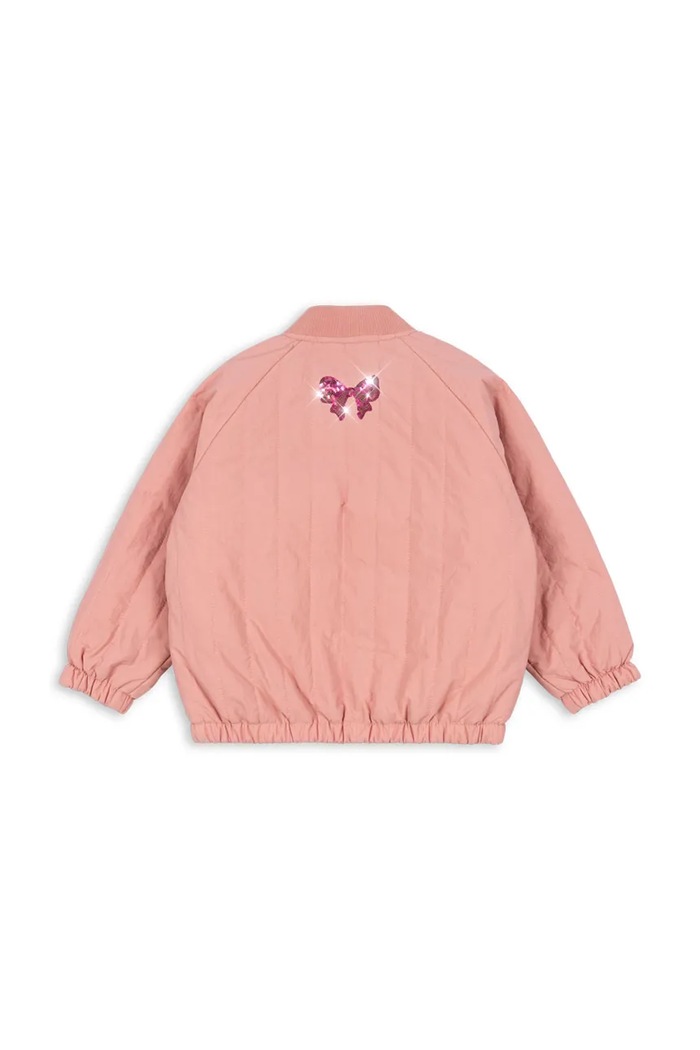 Момче Детско яке бомбър Konges Sløjd JUNO SEQUIN BOMBER JACKET KS104321.PreSpring розов