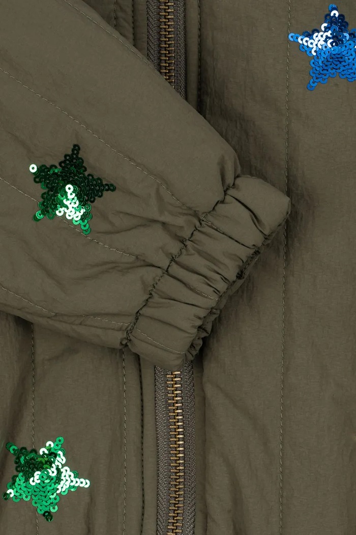 Dječja bomber jakna Konges Sløjd JUNO SEQUIN BOMBER JACKET KS104321.PreSpring zelena