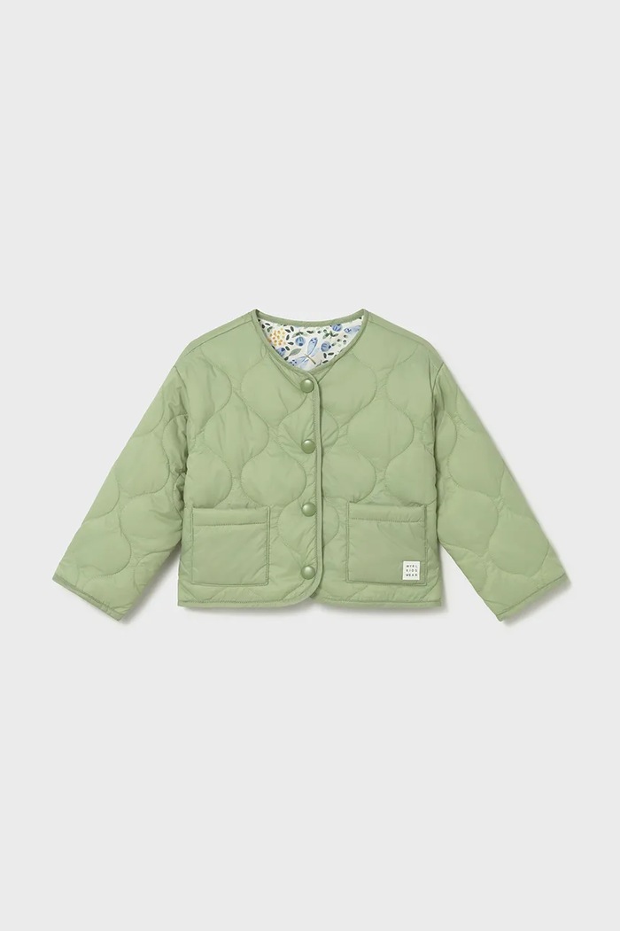 Mayoral kurtka dwustronna dziecięca 1493.4G.Baby.PPY2 zielony SS26