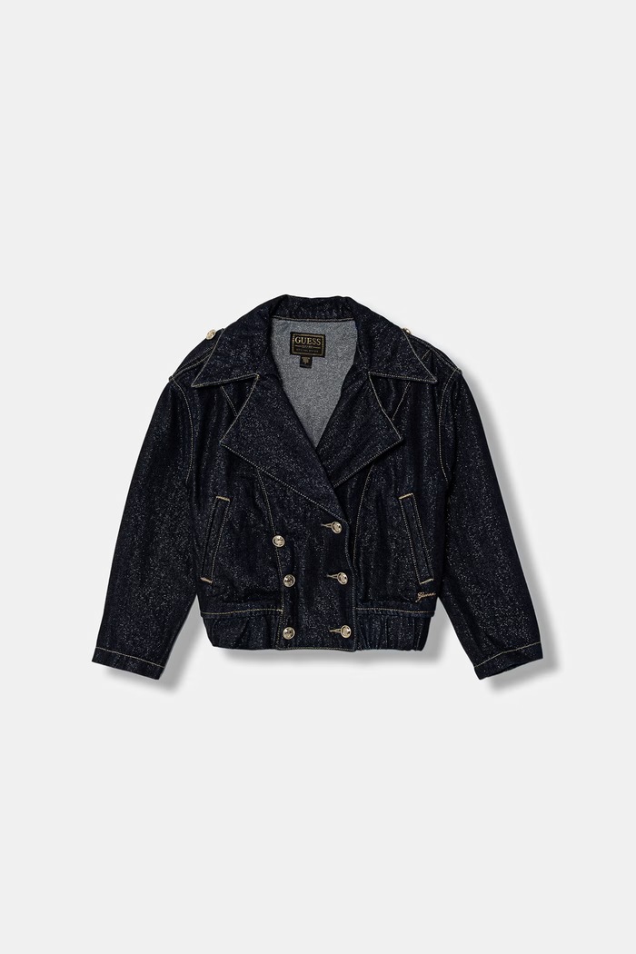 Guess geacă de blugi pentru copii necaptusit bleumarin J6RL07.D5D90.PPY2
