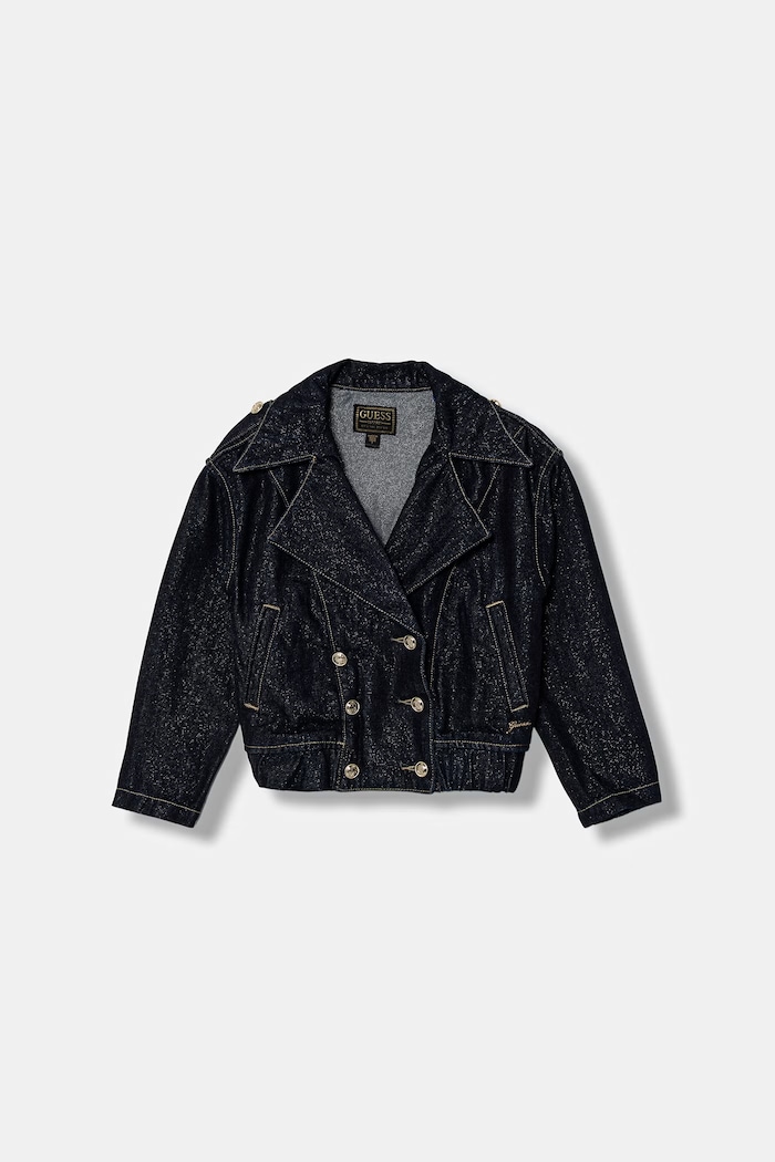 Guess geacă de blugi pentru copii necaptusit bleumarin J6RL07.D5D90.PPY2