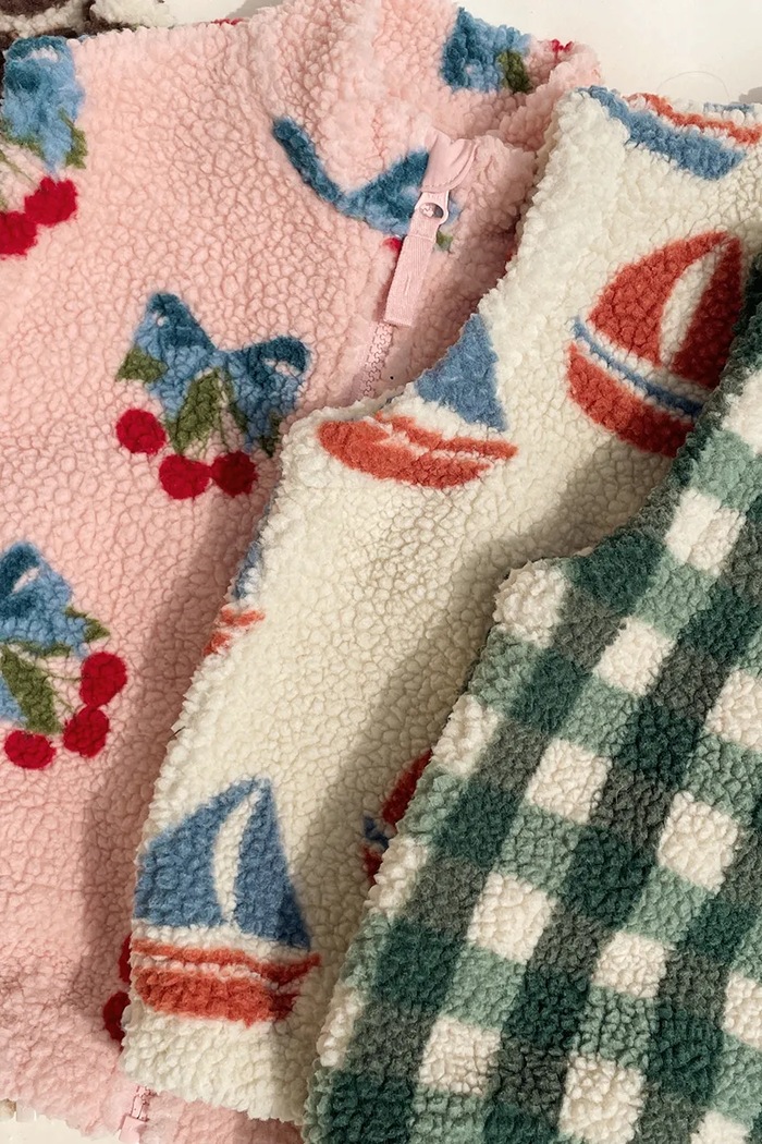 Konges Sløjd bezrękawnik dziecięcy JODY TEDDY VEST GRS KS104870.PPY2