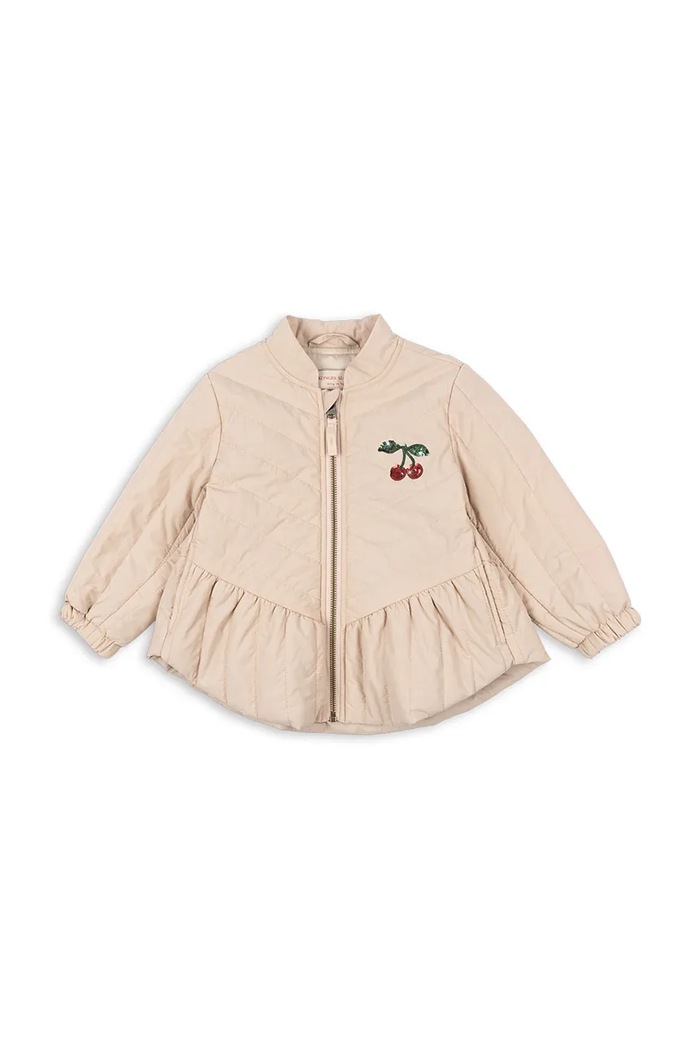 Dětská bunda Konges Sløjd JUNA SEQUIN BOMBER JACKET KS104873.PPY2 béžová SS26