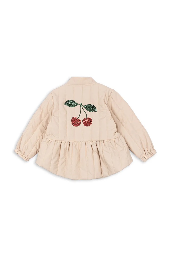 DÍVKA Dětská bunda Konges Sløjd JUNA SEQUIN BOMBER JACKET KS104873.PPY2 béžová