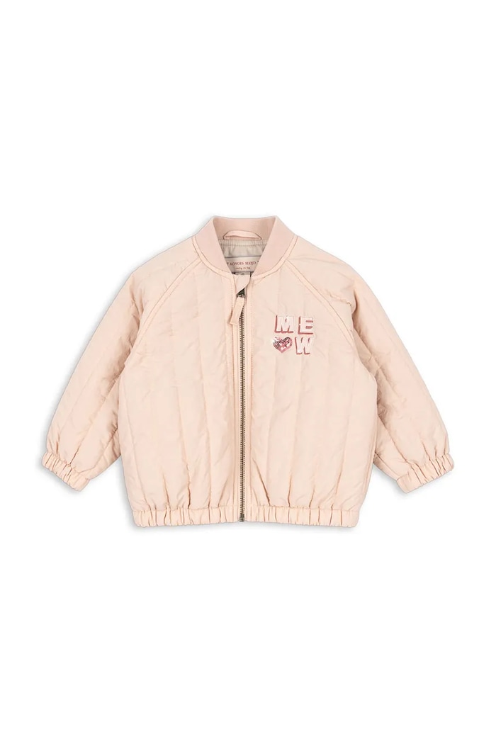 Παιδικό μπουφάν bomber Konges Sløjd JUNO KITTY BOMBER JACKET KS104879.PPY2 ροζ SS26