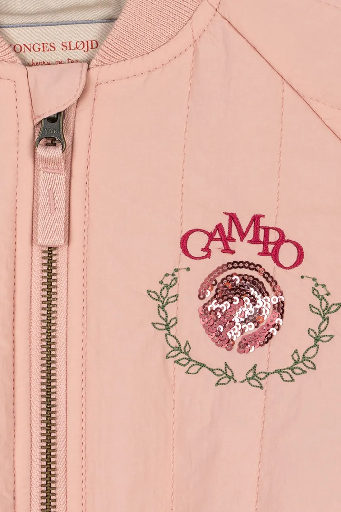 Παιδικό μπουφάν bomber Konges Sløjd JUNO SEQUIN BOMBER JACKET ροζ KS104887.PPY2
