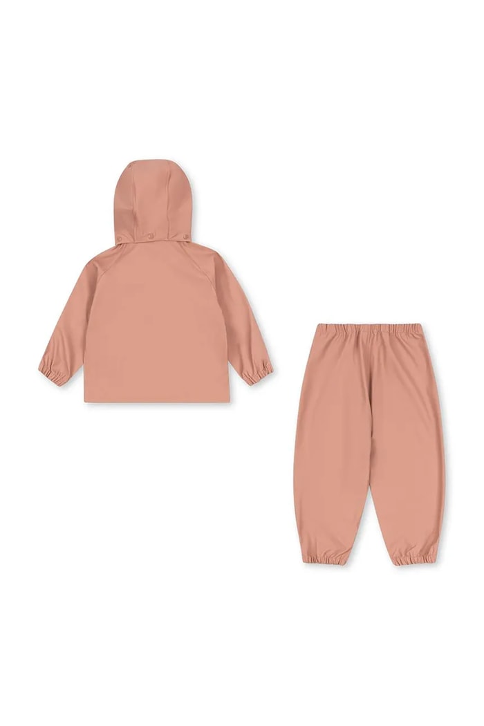 Dievča Detská súprava do dažďa Konges Sløjd PLAINY RAIN SET KS105633.G.PPY2 oranžová