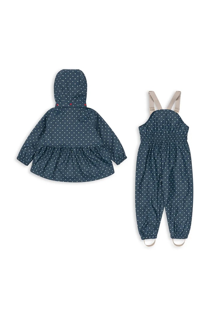 Παντελόνι και μπουφάν για παιδιά Konges Sløjd RAINY PALME SET GIRL KS105050.PPY2 σκούρο μπλε SS26
