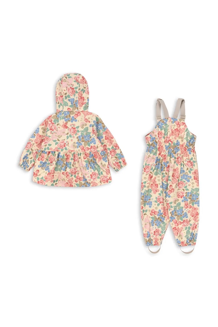 Konges Sløjd spodnie i kurtka dziecięca RAINY PALME SET GIRL KS105050.PPY2 multicolor SS26