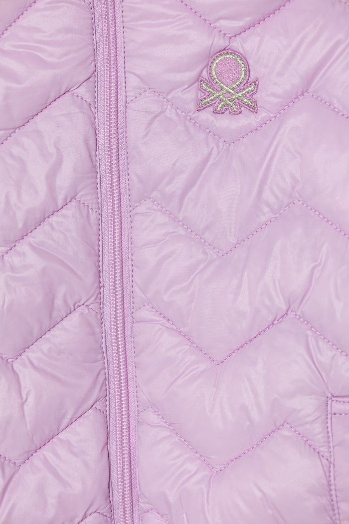 Dievča United Colors of Benetton bunda detská 21INGN02Z.P.Stagionale fialová