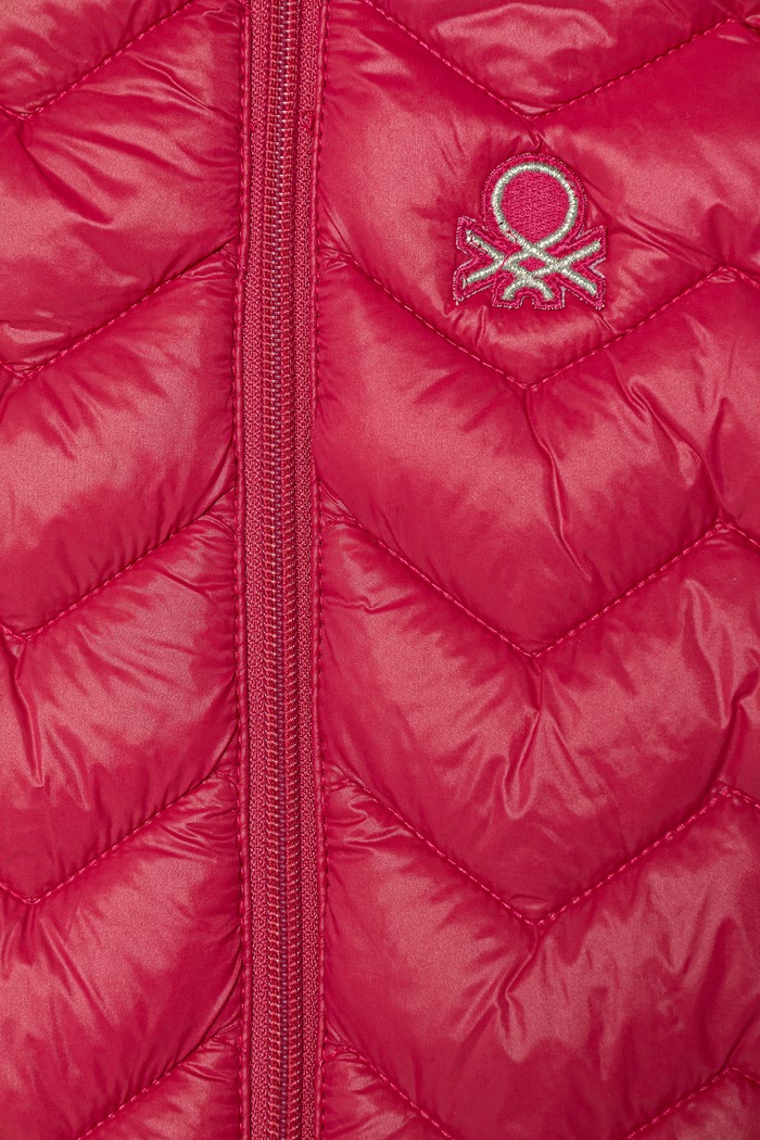 Dievča United Colors of Benetton Vesta s kapucňou detská 21INGJ00H.P.Stagionale ružová