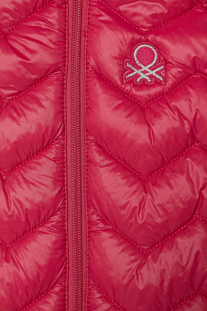 Dievča United Colors of Benetton Vesta s kapucňou detská 21INGJ00H.P.Stagionale ružová