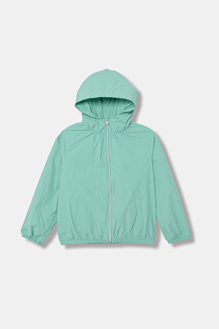 United Colors of Benetton detská bunda tyrkysová 2IGGCN077.G.Stagionale