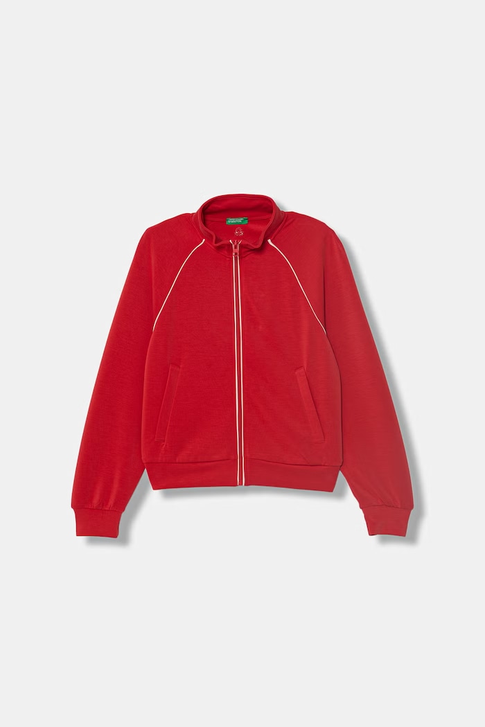 United Colors of Benetton bluza rozpinana dziecięca czerwony 3M9KC5062.G.Stagionale