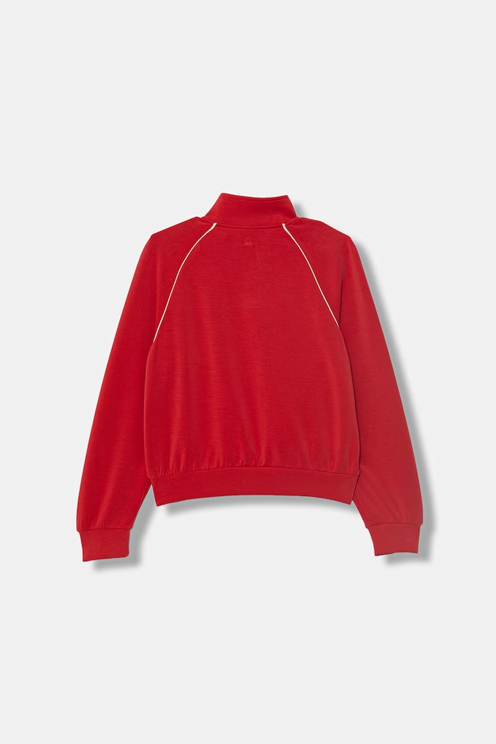 United Colors of Benetton bluza rozpinana dziecięca 3M9KC5062.G.Stagionale czerwony SS26