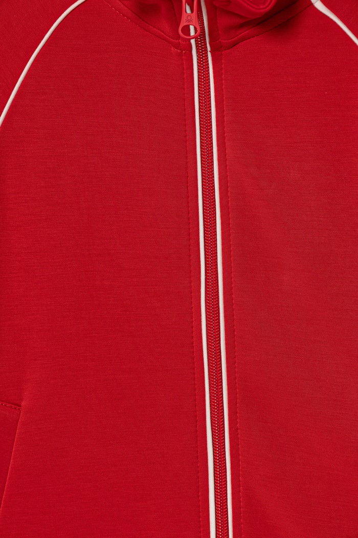 Dziewczynka United Colors of Benetton bluza rozpinana dziecięca 3M9KC5062.G.Stagionale czerwony