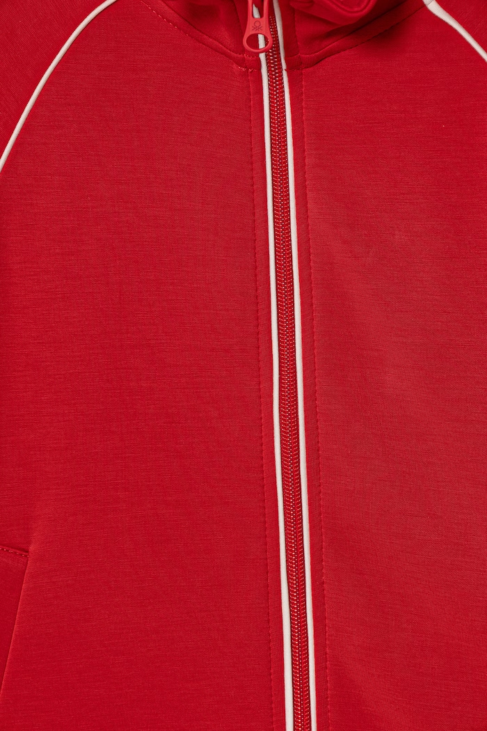 Dziewczynka United Colors of Benetton bluza rozpinana dziecięca 3M9KC5062.G.Stagionale czerwony