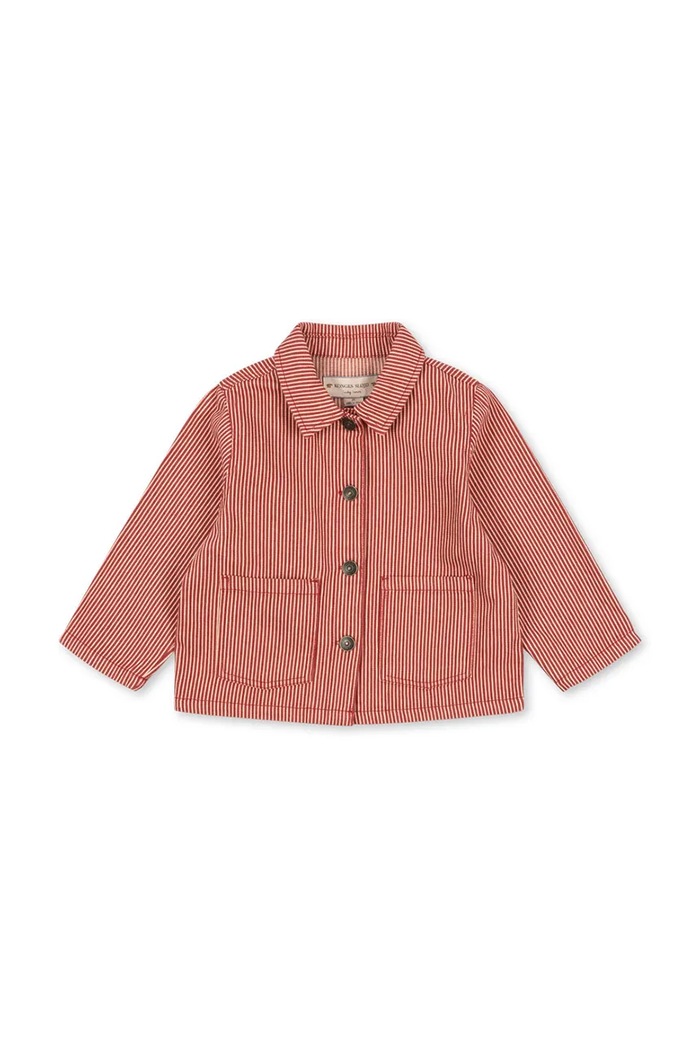 Konges Sløjd kurtka bawełniana dziecięca LUC SHIRT JACKET GOTS KS104352.PreSpring pomarańczowy SS26