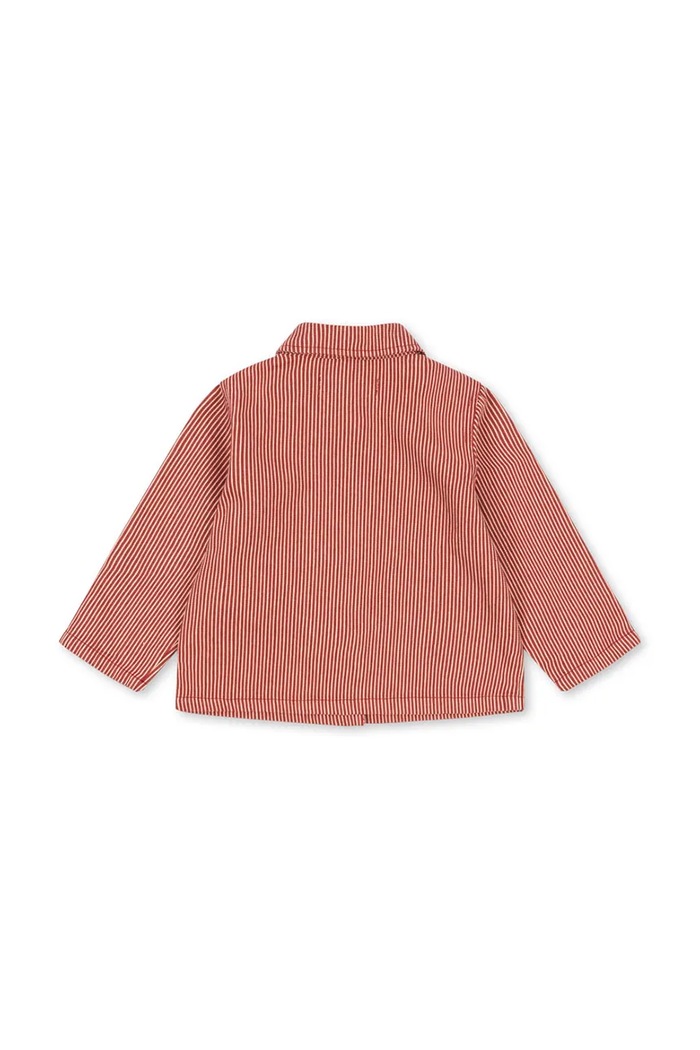 Chłopiec Konges Sløjd kurtka bawełniana dziecięca LUC SHIRT JACKET GOTS KS104352.PreSpring pomarańczowy