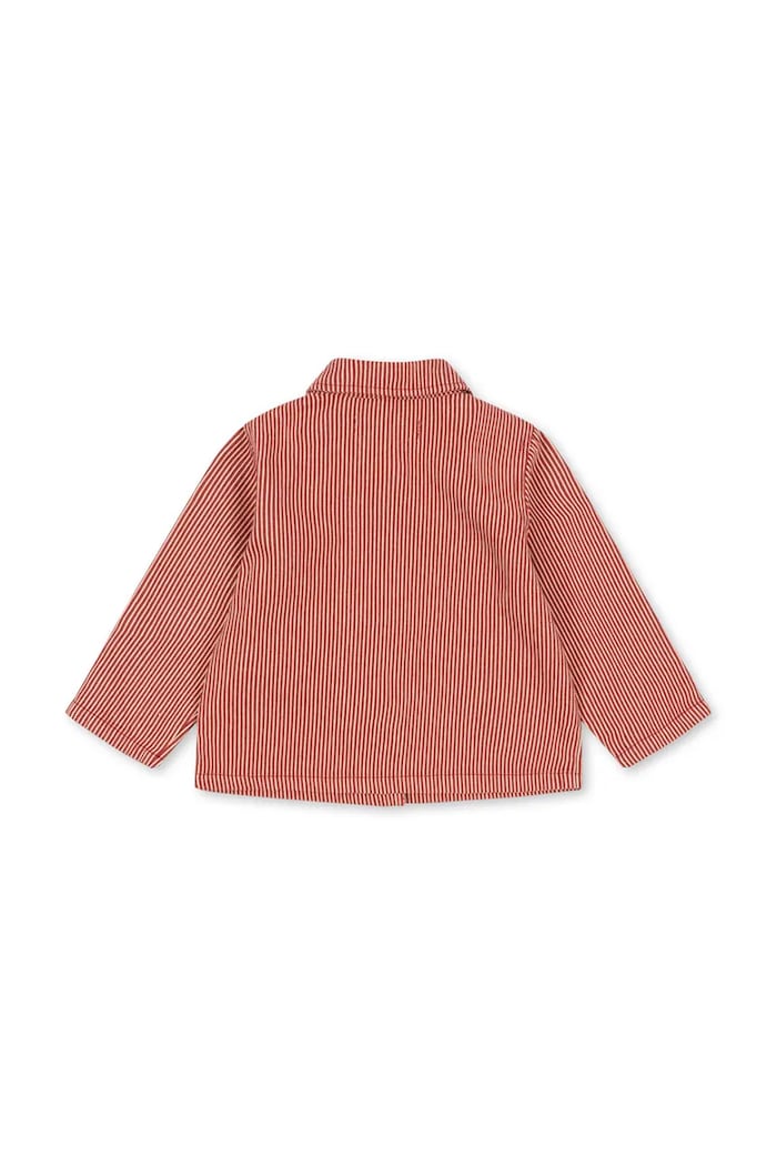 Chłopiec Konges Sløjd kurtka bawełniana dziecięca LUC SHIRT JACKET GOTS KS104352.PreSpring pomarańczowy