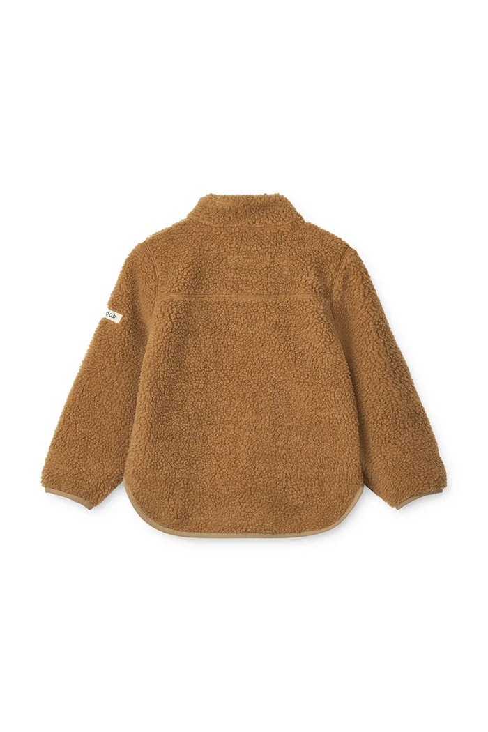 Detská bunda Liewood Nolan Pile Jacket LW19877.PPY2 hnedá SS26