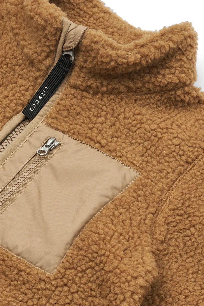Chlapec Detská bunda Liewood Nolan Pile Jacket LW19877.PPY2 hnedá