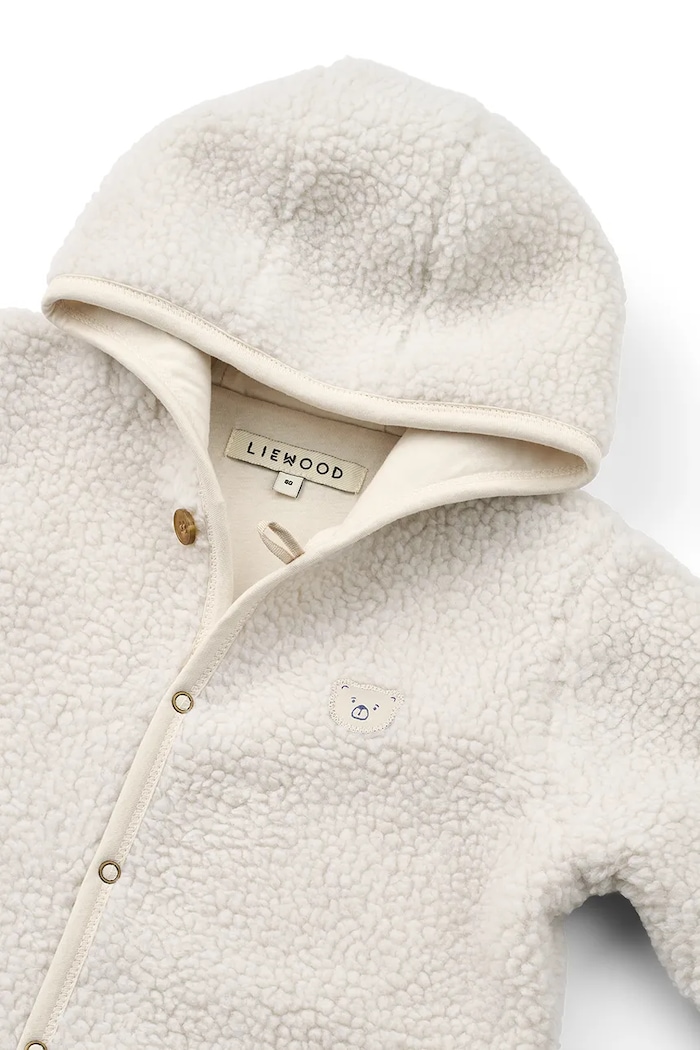 Chlapec Overal pre bábätká Liewood Briley Baby Jumpsuit LW20819 biela