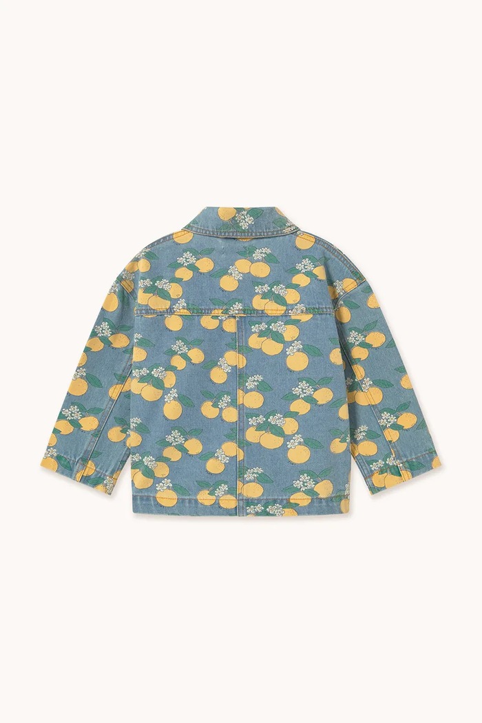 Chlapec Detská rifľová bunda Tinycottons ORANGES JACKET SS26.360 modrá