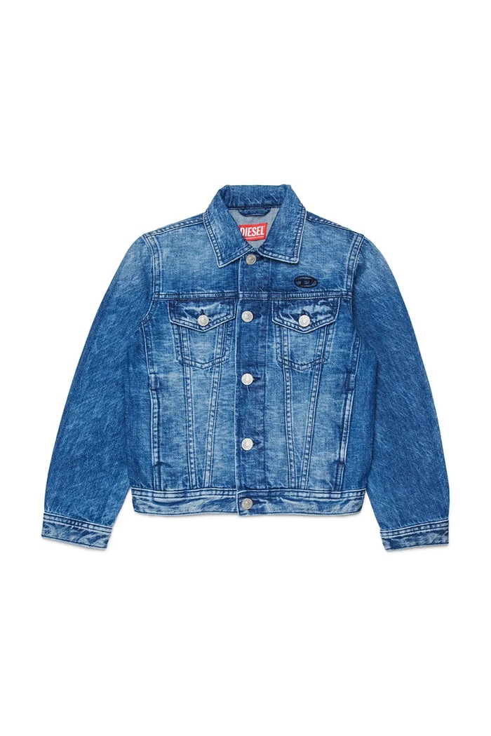 Diesel jachetă pentru copii, din denim JNHILL JACKET albastru 00J4QC.KXBSV