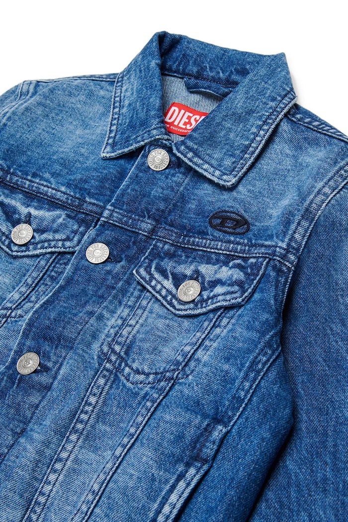 Băieți Diesel jachetă pentru copii, din denim JNHILL JACKET 00J4QC.KXBSV albastru